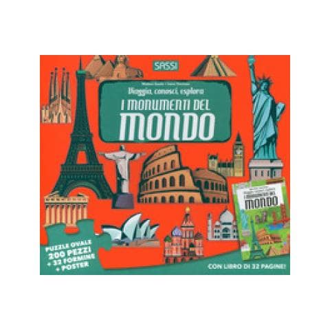 Matteo Gaule - Monumenti del mondo. Viaggia, conosci, esplora. Ediz. a colori. Con puzzle - Foto 1