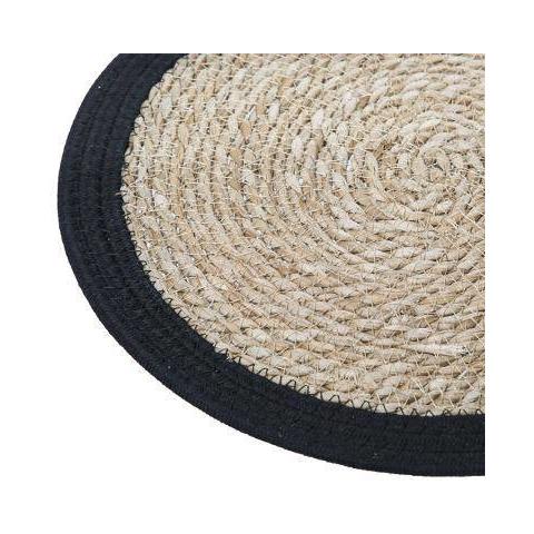 Rondella Da Tavolo Happy In Seagrass, Ø 38 Cm, Con Bordo Bianco - Foto 2