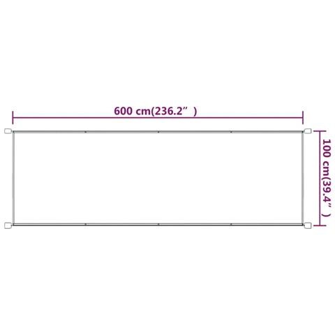 Paravento Verticale Blu 100x600 Cm In Tessuto Oxford - Foto 2