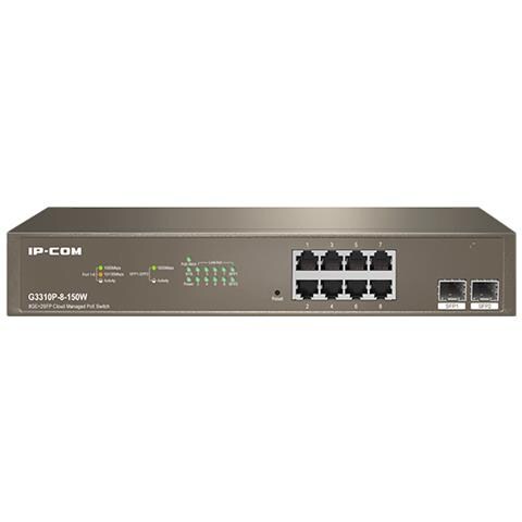 Networks G3310P-8-150W switch di rete Gestito L2 Gigabit Ethernet (10/100/1000) Supporto Power over Ethernet (PoE) Grigio - Foto 1