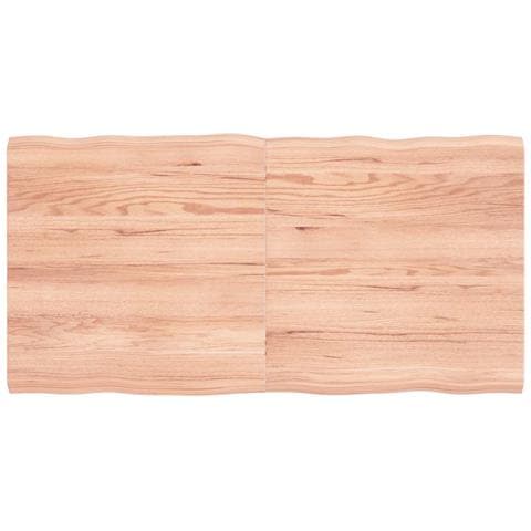 Piano Tavolo Marrone Chiaro 120x60x (2-4) cm Rovere Non Trattato - Foto 1
