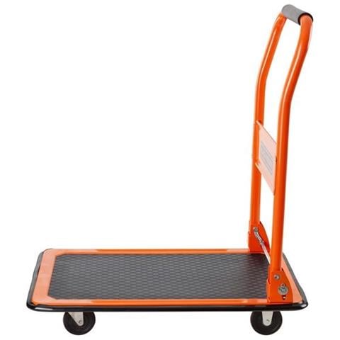 Carrello Portapacchi Pieghevole Portatutto 4 Ruote A Pianale Portata 80kg - Foto 2
