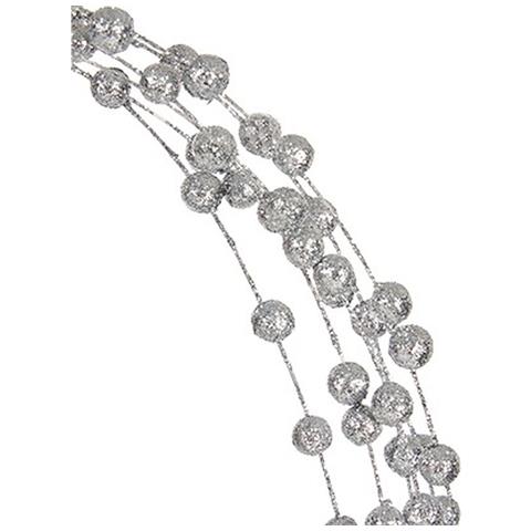 Ramo 140 Cm Palle Argentato (12 Unità) - Foto 2