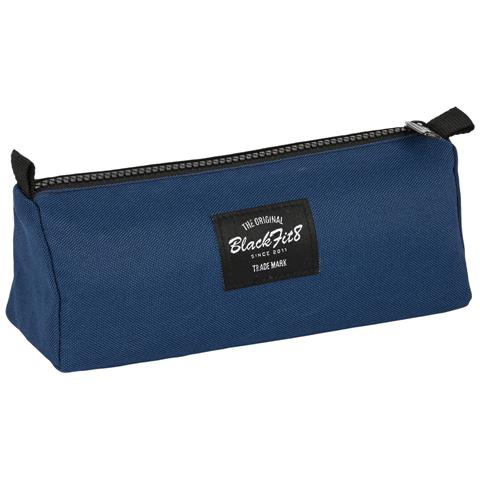Astuccio Scuola Urban Nero Blu Marino (21 X 8 X 7 Cm) - Foto 1
