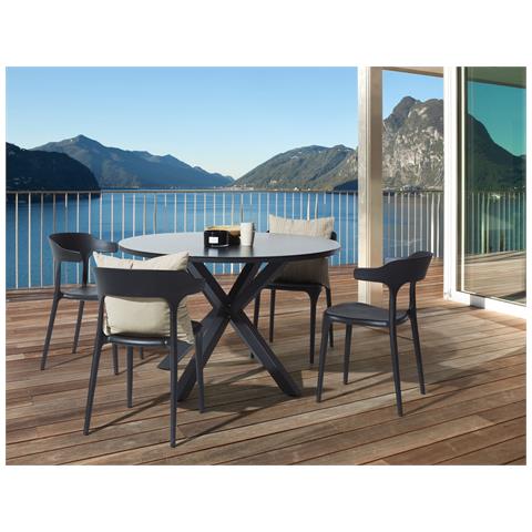 Set Di 4 Sedie Nero Gubbio - Foto 1