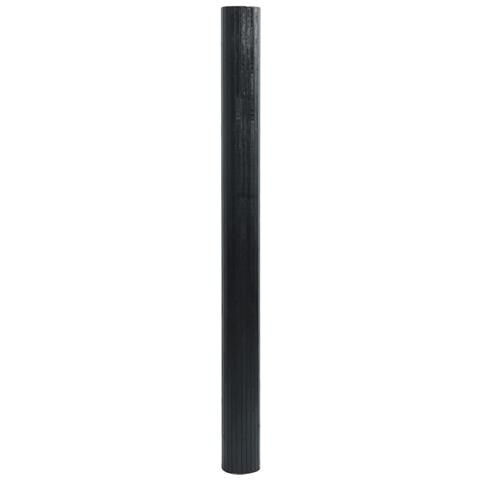 Tappeto Rettangolare Nero 100x100 Cm In Bambù - Foto 3