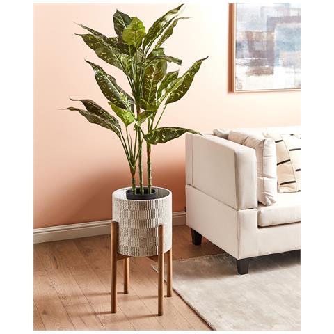 Vaso Per Piante Rialzato Pinsapo Metallo 30 Cm Grigio - Foto 1