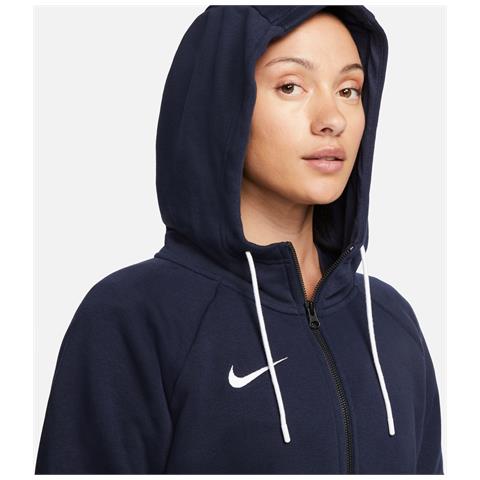 Felpa Con Cappuccio Full Zip Cw6957-451 Donna Taglia Xs Colore Blu - Foto 2