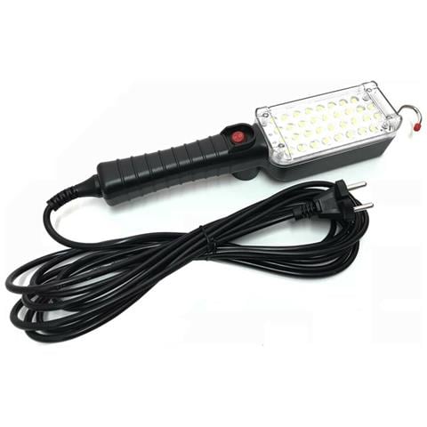 Lampada Da Lavoro Torcia 34 Led Smd Luce Bianca Gancio Calamita Officina Garage - Foto 1