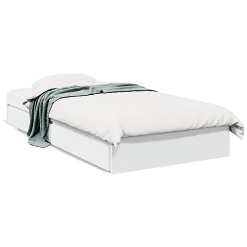 Giroletto Con Cassetti Bianco 100x200 Cm In Legno Multistrato - Foto 2