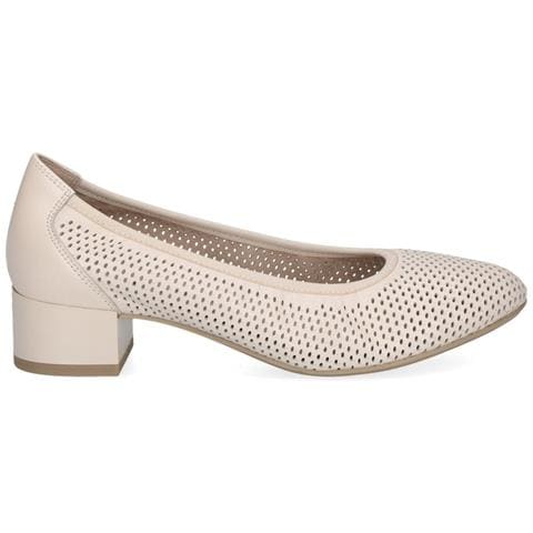 Cream Perlato Elegant Closed Formal Scarpe Eleganti Pelle Scarpe Donna Beige Eu 38.5, 9-22501-42-140 - Foto 2