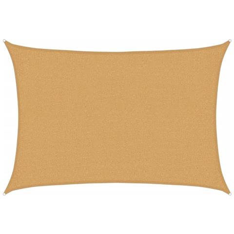 Vela Parasole 160 G/m Rettangolare Sabbia 2x2,5 M In Hdpe - Foto 2