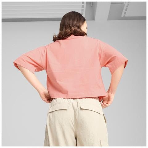 Premium Ess Oversized Graphic Tee 62977618, Donne, Rosa, Xs - Foto 2