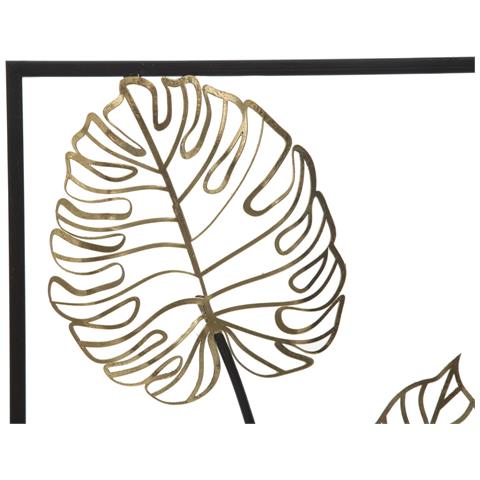 Decorazione In Metallo 3d Foglia 43 - Multicolore - Metallo - 31x2,5x90 Cm - Foto 2