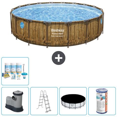 Piscina Fuori Terra - In Giro - 549x122 Cm - Bruin - Include Accessori Coordinati Cb29 - Foto 1