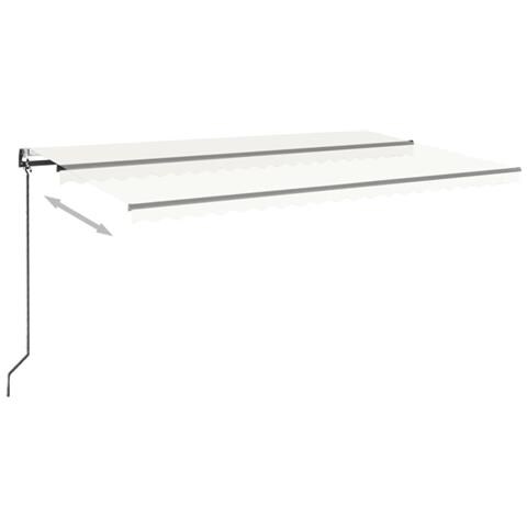 Lusso Casadino -  Tenda Da Sole Retrattile Automatica 500x300 Cm Crema - Foto 2