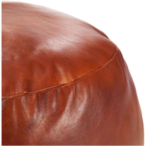 Pouf Tanno 60x30 Cm In Vera Pelle Di Capra - Foto 1