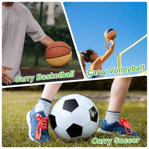 Borsa A Rete Per Pallacanestro - Borsa Con Coulisse Per Palloni Sportivi - Foto 5