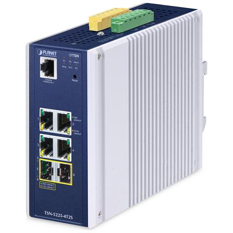 TSN-5225-4T2S switch di rete Gestito L2+ Gigabit Ethernet (10/100/1000) Alluminio, Blu - Foto 1
