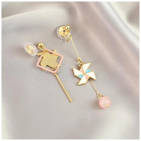 Donboly Orecchini Argento 925 Anallergici Ventagli Regalo Per Ragazze - Foto 5