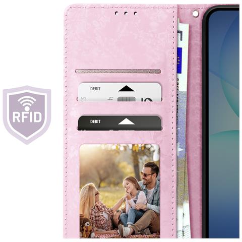 Custodia A Portafoglio Per Samsung Galaxy A17 Con Cinturino Da Polso E Supporto Video - Foto 5