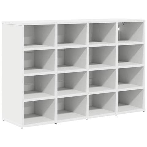 Scarpiera Bianco 103 x 30 x 67 cm Legno multistrato - Foto 1