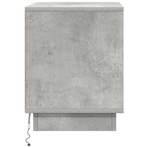 Armadio da Notte con 2 pcs Grigio cemento 44 x 34.5 x 45 cm - Foto 9