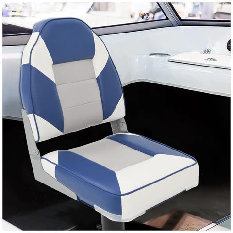 Set Sedile da Barca Pieghevole 4 pz con Schienale Alto - Foto 2