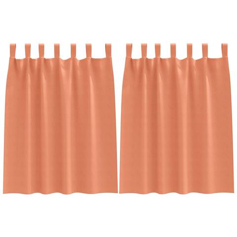 Tende con tende 2 pcs Terracotta 140x140cm Poliestere - Foto 1