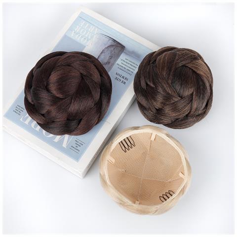 Chignon Sintetico Nero - Extension Capelli Vintage Per Chignon - Foto 3
