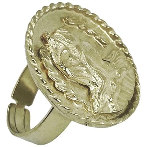 Anello Invictus Placcato Oro. Regolabile. - Foto 1