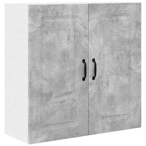 Pensile cucina Grigio cemento 80 x 31 x 80 cm Legno multistrato - Foto 1