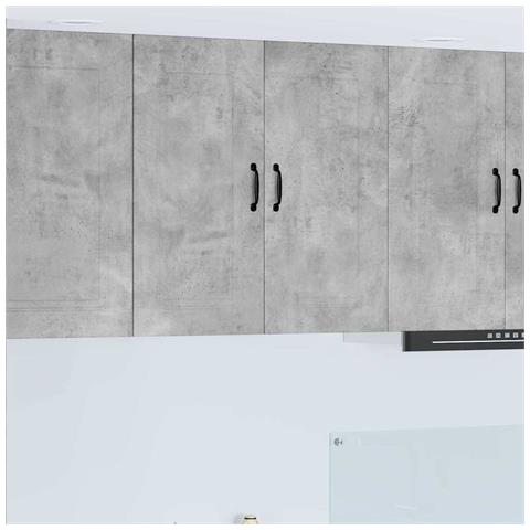 Pensile cucina Grigio cemento 80 x 31 x 80 cm Legno multistrato - Foto 2