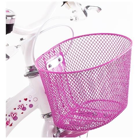 Sch Pink Love 12'' - Bicicletta Per Bambine (3-5 Anni), Ruote 12'', Telaio Acciaio, Con Accessori - Colore Bianco - Foto 2
