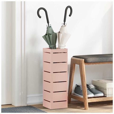 Supporto per Ombrellone Rosa 15.5 x 15.5 x 49 cm Metallo - Foto 2