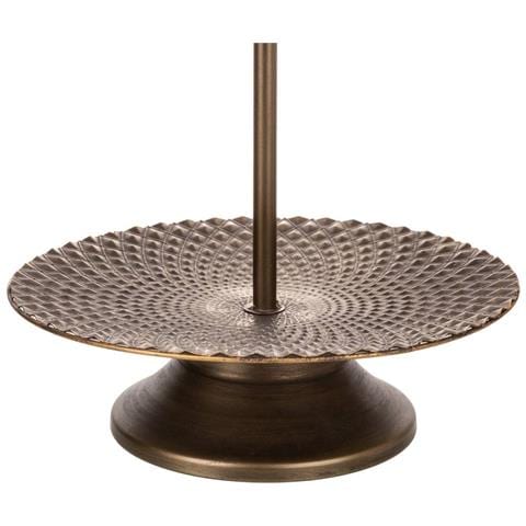 Piatti Con Supporto In Metallo Dorato 35x35x48,5h - Foto 4