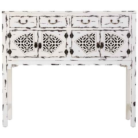 Console In Legno Laccato Bianco 120x40x102h Cm - Foto 2