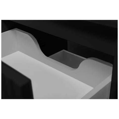 | Mobile sottolavabo - 80/57/46 cm L /A /D - Tappetino nero - Mobili bagno, lavabo, mobile bagno | Ripiano, piano di lavoro - Marrone - Foto 2