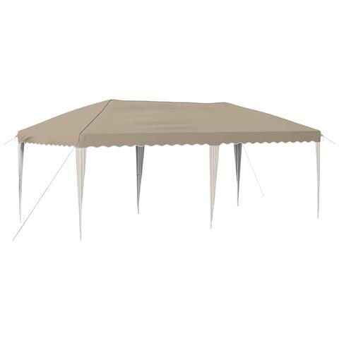 Tenda per feste a pop-up 575 x 290 x 245 cm Crema - Foto 1