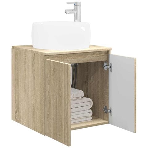 Mobile Lavabo da Parete Rovere Sonoma 49,5 x 44,5 x 66 cm - Foto 2