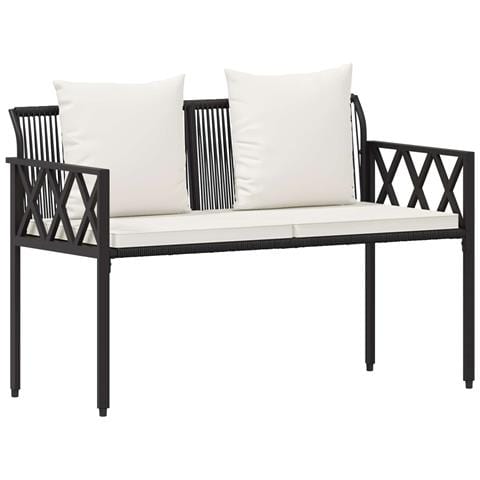 Panchine da esterno 2 -Seater 116 x 56 x 75 cm polyrattan - Foto 1