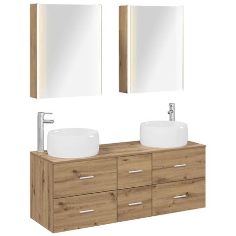 Set di mobili per il bagno 5 pcs Rovere Artigianale - Foto 1