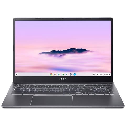 Chromebook Plus 515 CBE595-2-TCO-56LN Intel Core 5 120U 39,6 cm (15.6") Full HD 16 GB LPDDR5x-SDRAM 256 GB SSD Wi-Fi 6 (802.11ax) ChromeOS Grigio - Foto 1