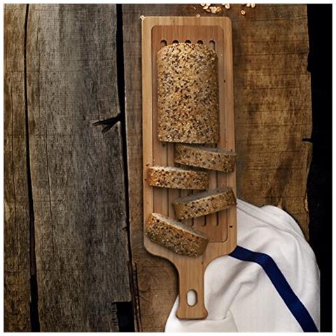 60495 Tagliere per il pane, in legno, 50 x 15 cm - Foto 2