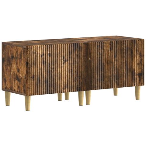 Mobile TV LED a 5 pezzi ARNHEM Rovere Fumo Legno ingegnerizzato - Foto 2