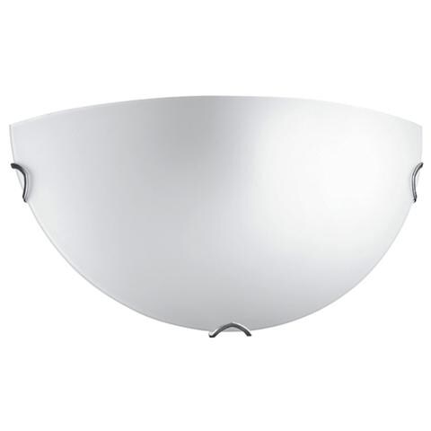 Applique Oblo satinata bianca Cm 30xH 15 Lampada 1xE27 da 60W - Foto 1