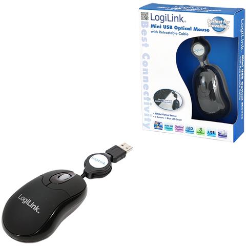 Mouse ID0016 USB Ottico 3 Tasti 800 DPI Colore Nero - Foto 2