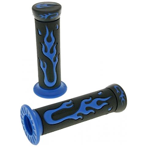 Manopole Fiamma Universali Per Scooter Nero / blu - Foto 1