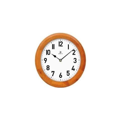 21034c Ciliegio Orologio Parete Quarzo Cassa Legno Tondo - Foto 1