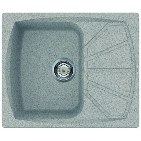 Lavello Living 125 Dim. 61x50; 1 Vasca; Colore Grigio Pietra Mat. Granitek - Foto 1